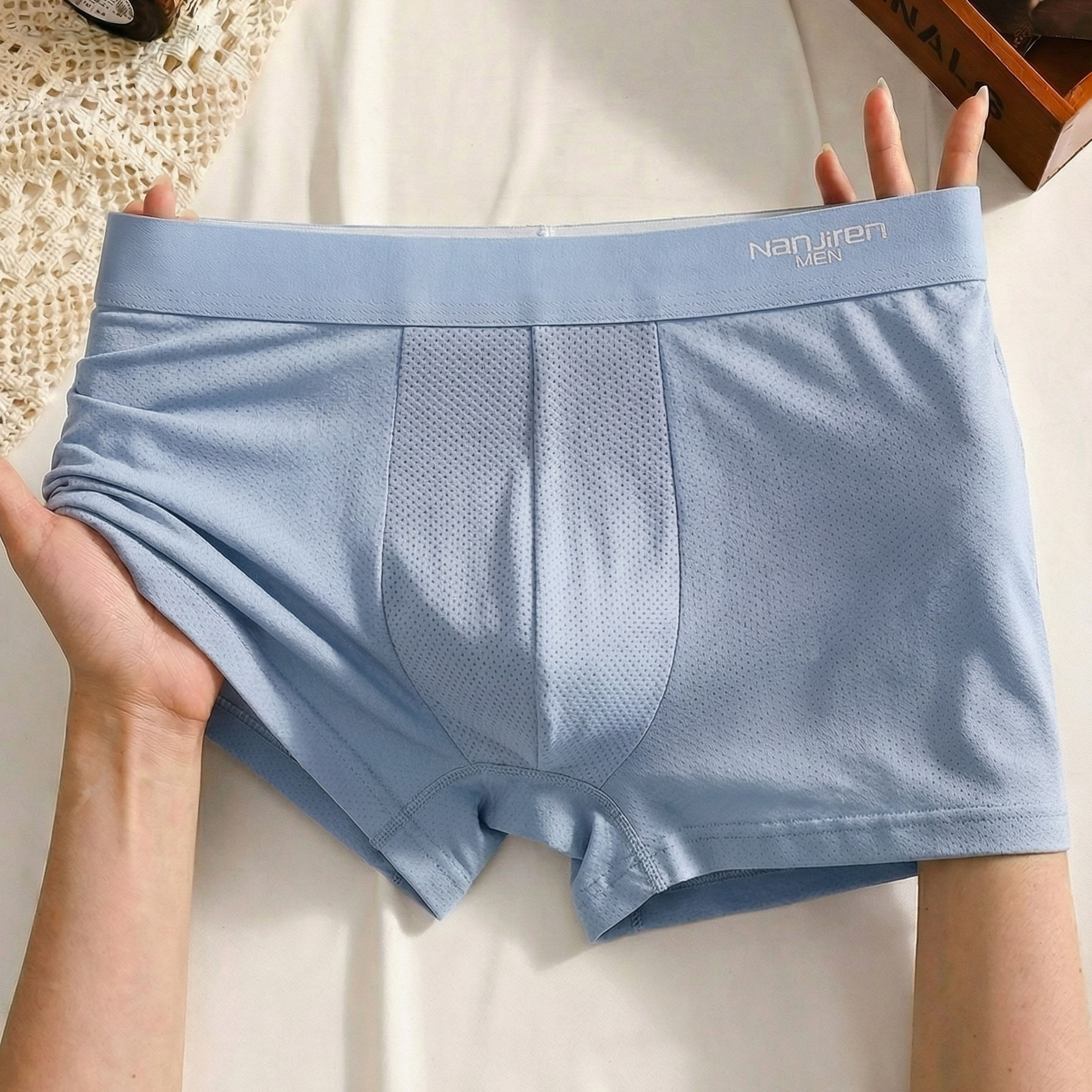Trunk Breathable Men - 1pcs Men's Underwear Summer Ice Silk